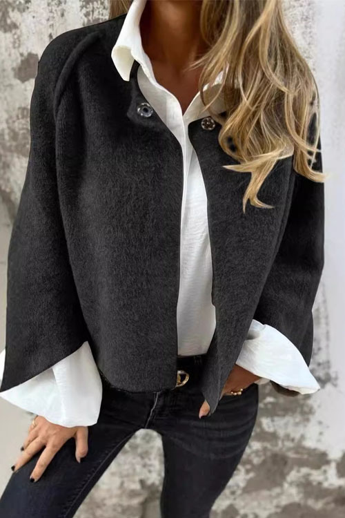 Nonnadress Loose Cashmere Long-sleeve Wool Coat