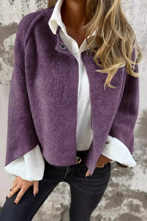 Nonnadress Loose Cashmere Long-sleeve Wool Coat
