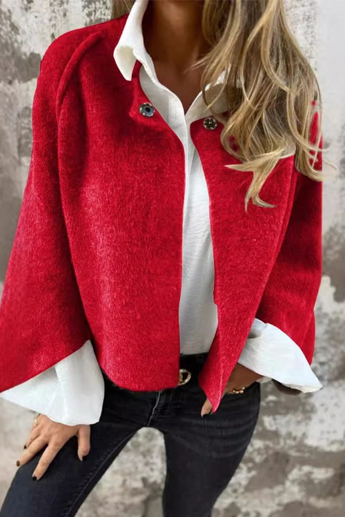 Nonnadress Loose Cashmere Long-sleeve Wool Coat