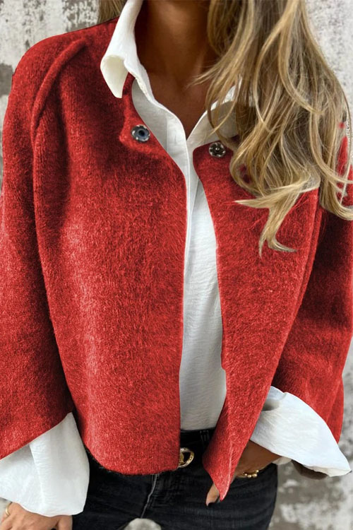 Nonnadress Loose Cashmere Long-sleeve Wool Coat