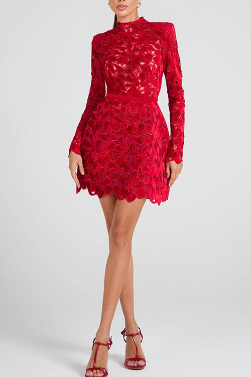 Nonnadress Long-sleeve Zipper Party Dress