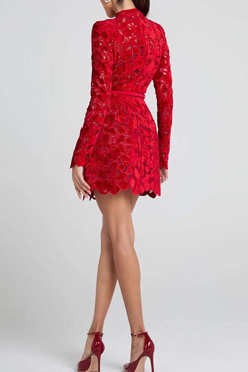 Nonnadress Long-sleeve Zipper Party Dress