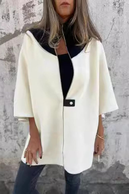 Nonnadress Casual Loose Zip-Up Stand Collar Jacket