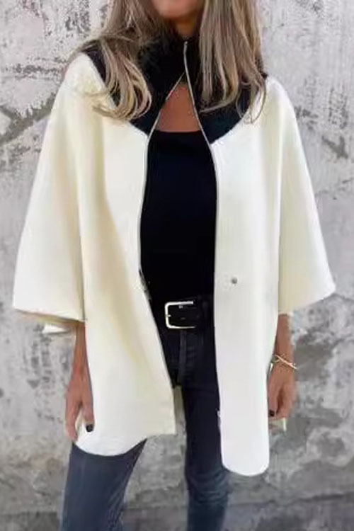 Nonnadress Casual Loose Zip-Up Stand Collar Jacket