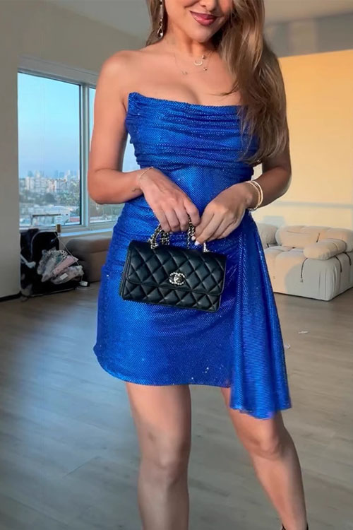 Nonnadress Party fashionable drawstring dress