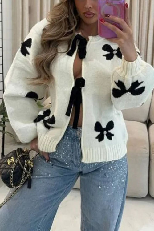 Nonnadress Trendy street style sweet strappy sweater