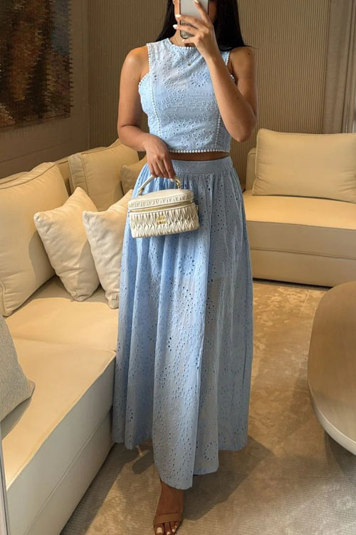 Nonnadress Vest lace skirt suit