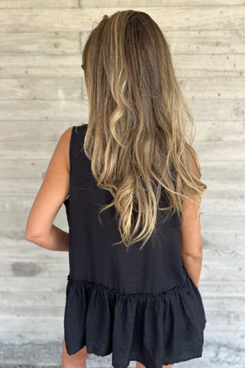 Nonnadress Lapel Button Down Pleated Ruffle Holiday Shirt