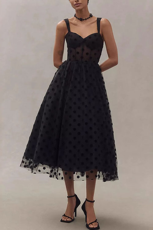 Nonnadresss Mesh Zip Women Dress