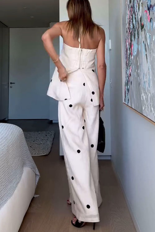 Nonnadress Polka Dot Fashion Skirt Casual Suit