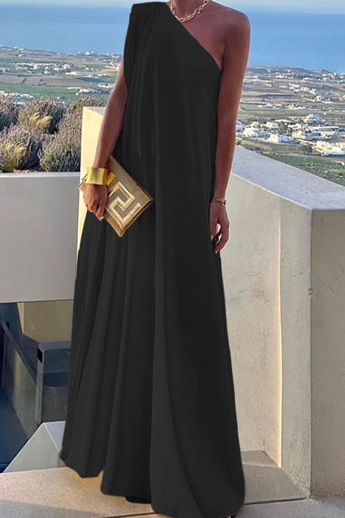 Nonnadress One Shoulder Party Long Dress