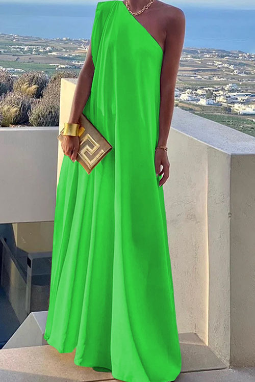 Nonnadress One Shoulder Party Long Dress