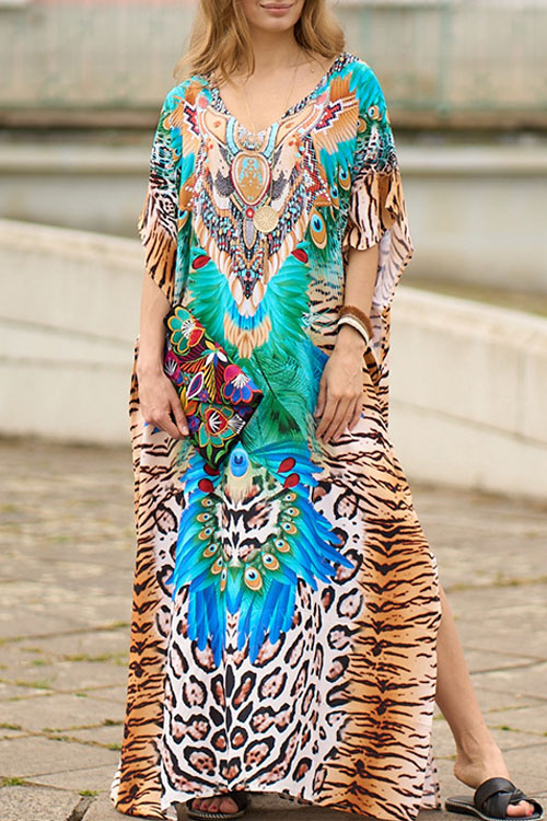 Nonnadress Beach Loose Plus Size Cover Up Long Dress