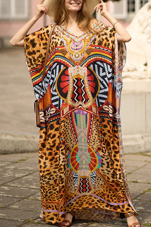 Nonnadress Beach Loose Plus Size Cover Up Long Dress