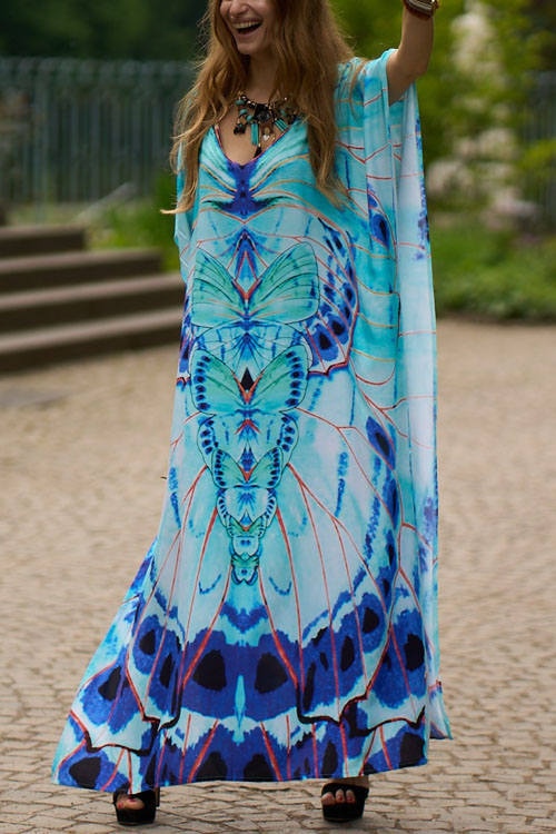 Nonnadress Beach Loose Plus Size Cover Up Long Dress