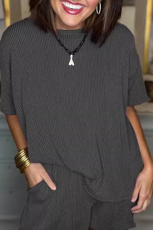 Nonnadress Casual Short-Sleeve Shirt & Shorts Set