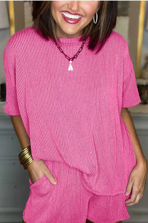 Nonnadress Casual Short-Sleeve Shirt & Shorts Set