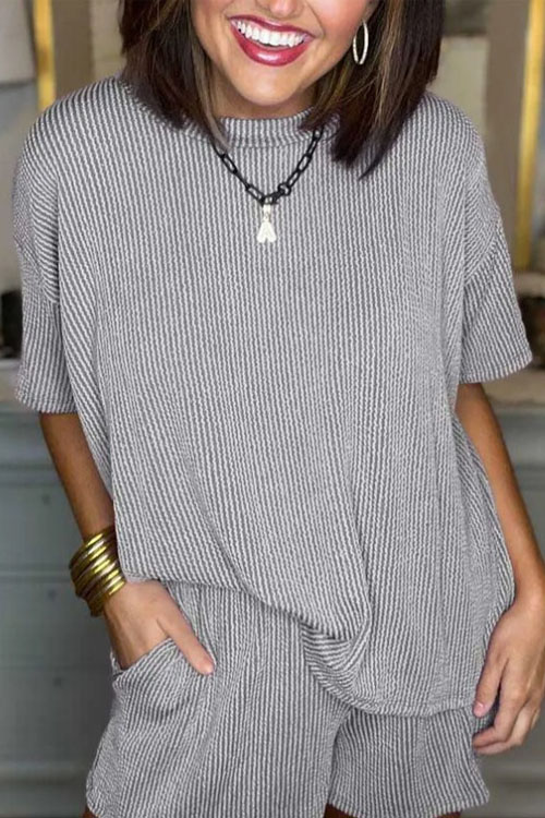 Nonnadress Casual Short-Sleeve Shirt & Shorts Set