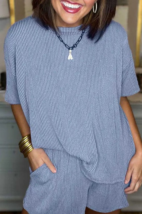 Nonnadress Casual Short-Sleeve Shirt & Shorts Set