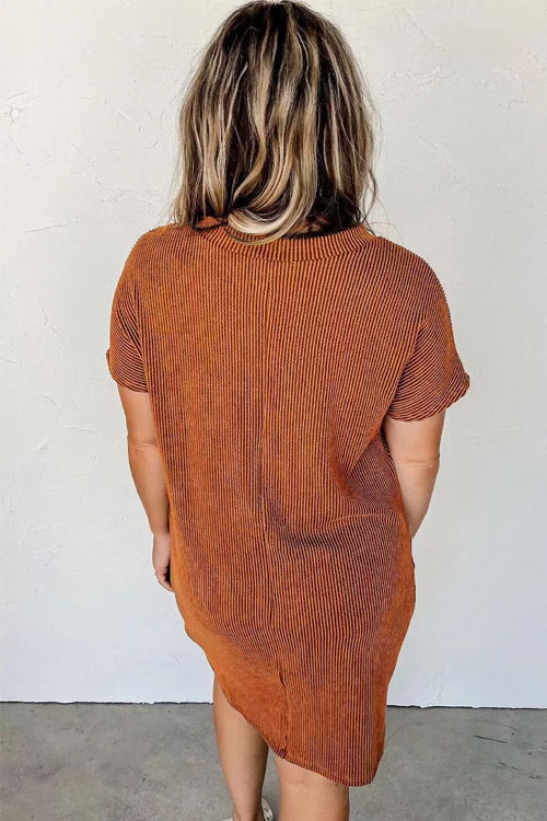 Nonnadress Round Neck Printed Chic Dress