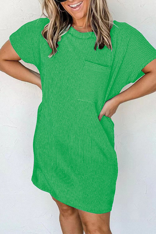 Nonnadress Round Neck Printed Chic Dress