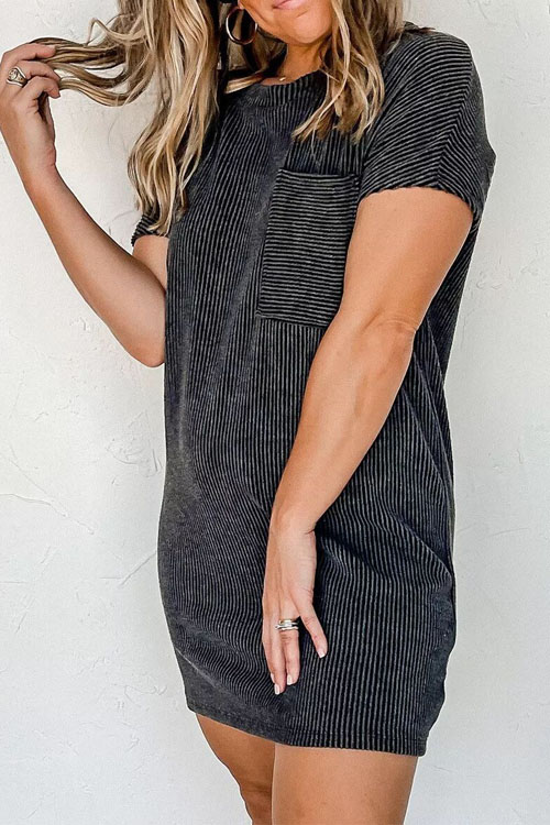 Nonnadress Round Neck Printed Chic Dress