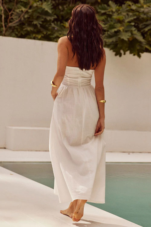 Nonnadress Wide Strap Halter Backless Dress