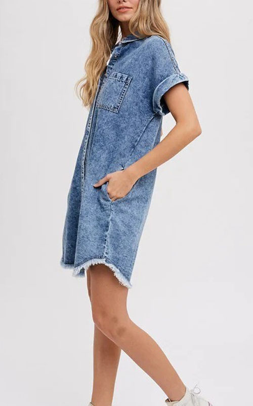 Nonnadress Loose Denim Dress for Spring & Summer