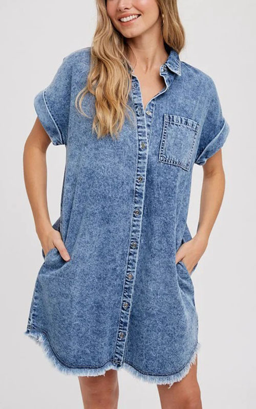 Nonnadress Loose Denim Dress for Spring & Summer
