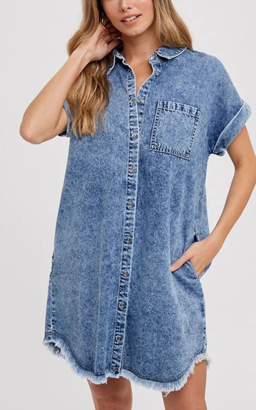 Nonnadress Loose Denim Dress for Spring & Summer