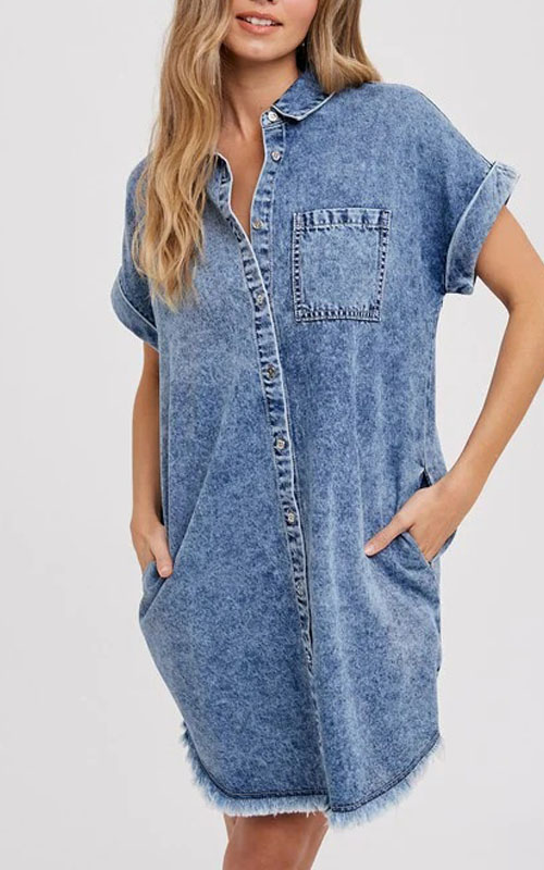 Nonnadress Loose Denim Dress for Spring & Summer