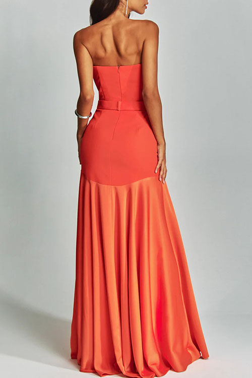 Nonnadress Satin Patchwork Wrap Chest Fairy Dress