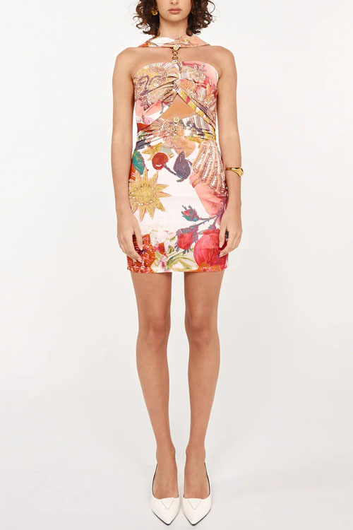 Nonnadress Hanging Neck Stretch Casual Vacation Dress