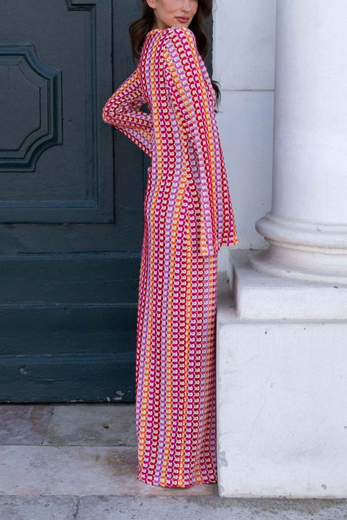 Nonnadress Lace Hollowed-out V-Neck Dress