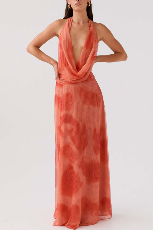 Nonnadress Fashion Swing Neck Printed Dress