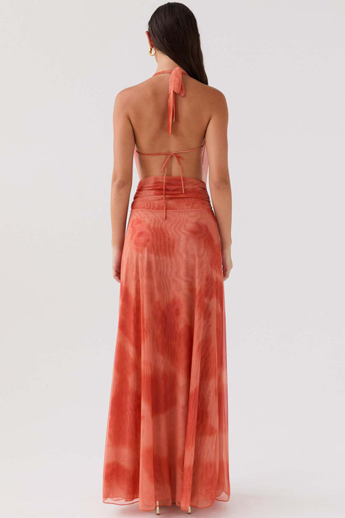 Nonnadress Fashion Swing Neck Printed Dress