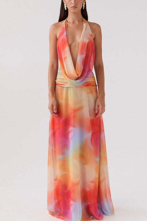 Nonnadress Fashion Swing Neck Printed Dress