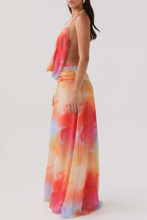 Nonnadress Fashion Swing Neck Printed Dress