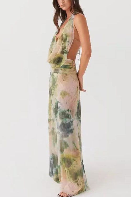 Nonnadress Fashion Swing Neck Printed Dress