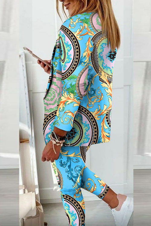 Nonnadress Printed and fashionable suit two piece set