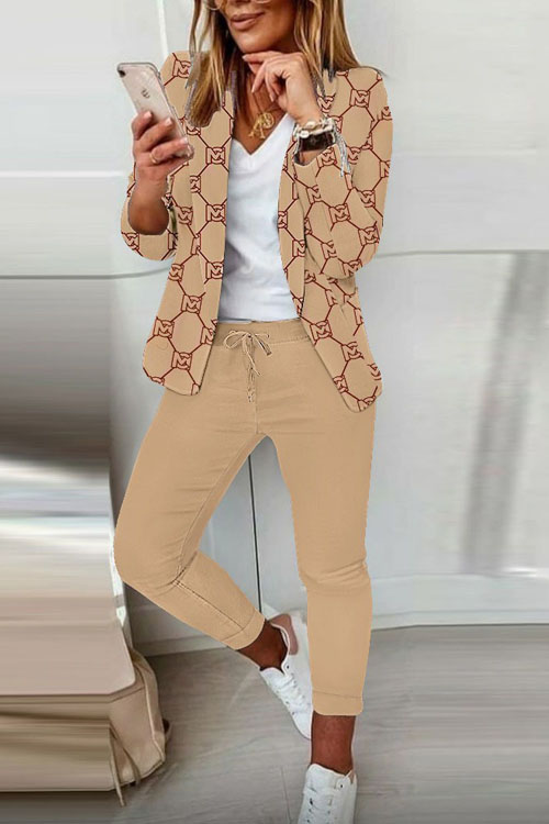 Nonnadress Printed and fashionable suit two piece set