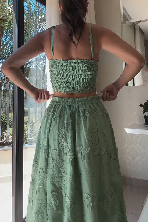 Nonnadress Camisole Top Lace Casual Vacation Two-piece Set