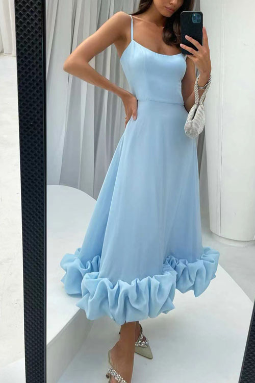 Romantic Cloud Swing 3D Flower A-line Dress