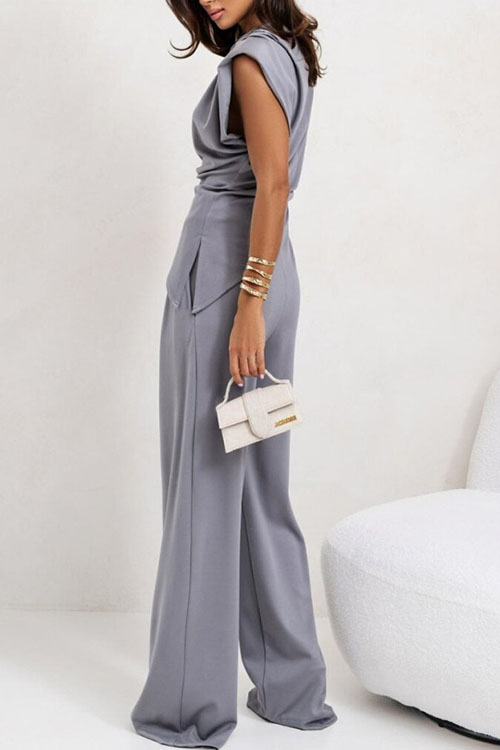 Nonnadress Fashion Solid Colour Irregular Set