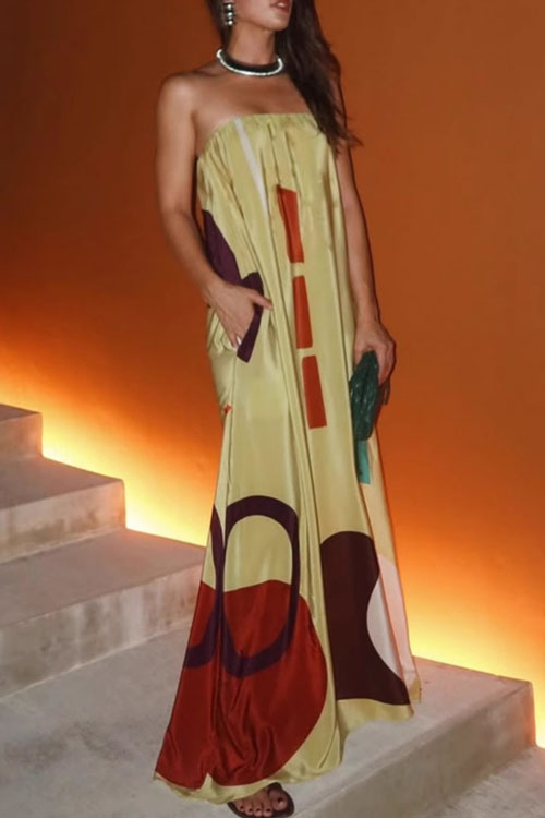 Nonnadress Printed Pocket Holiday Dress