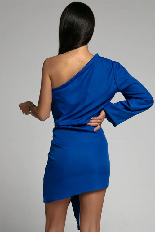 Nonnadress Printed One-Shoulder Strap Self-Adjusting Dress