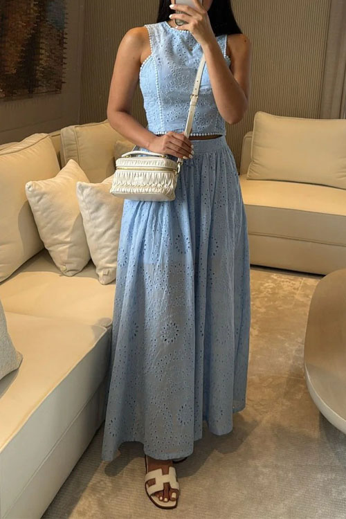 Nonnadress Vest lace skirt suit