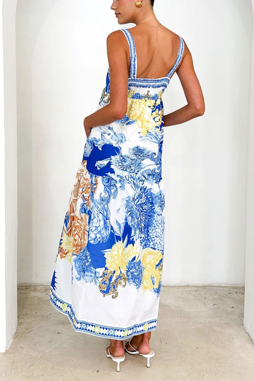 Nonnadress Porto slit wide swing suspender dress