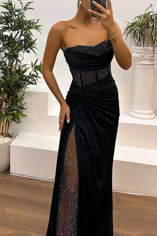 Nonnadress  Party Fashion Splicing Wrap Dress