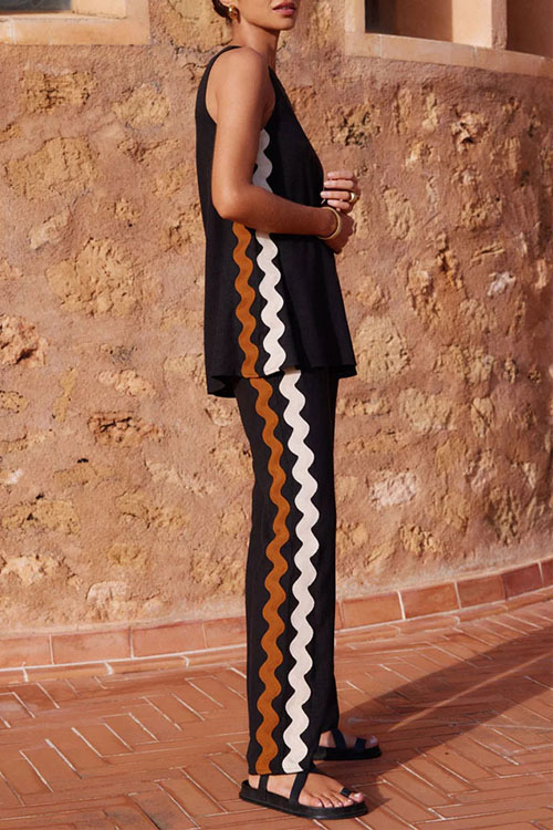 Nonnadress Straight-leg pocket pants casual suit